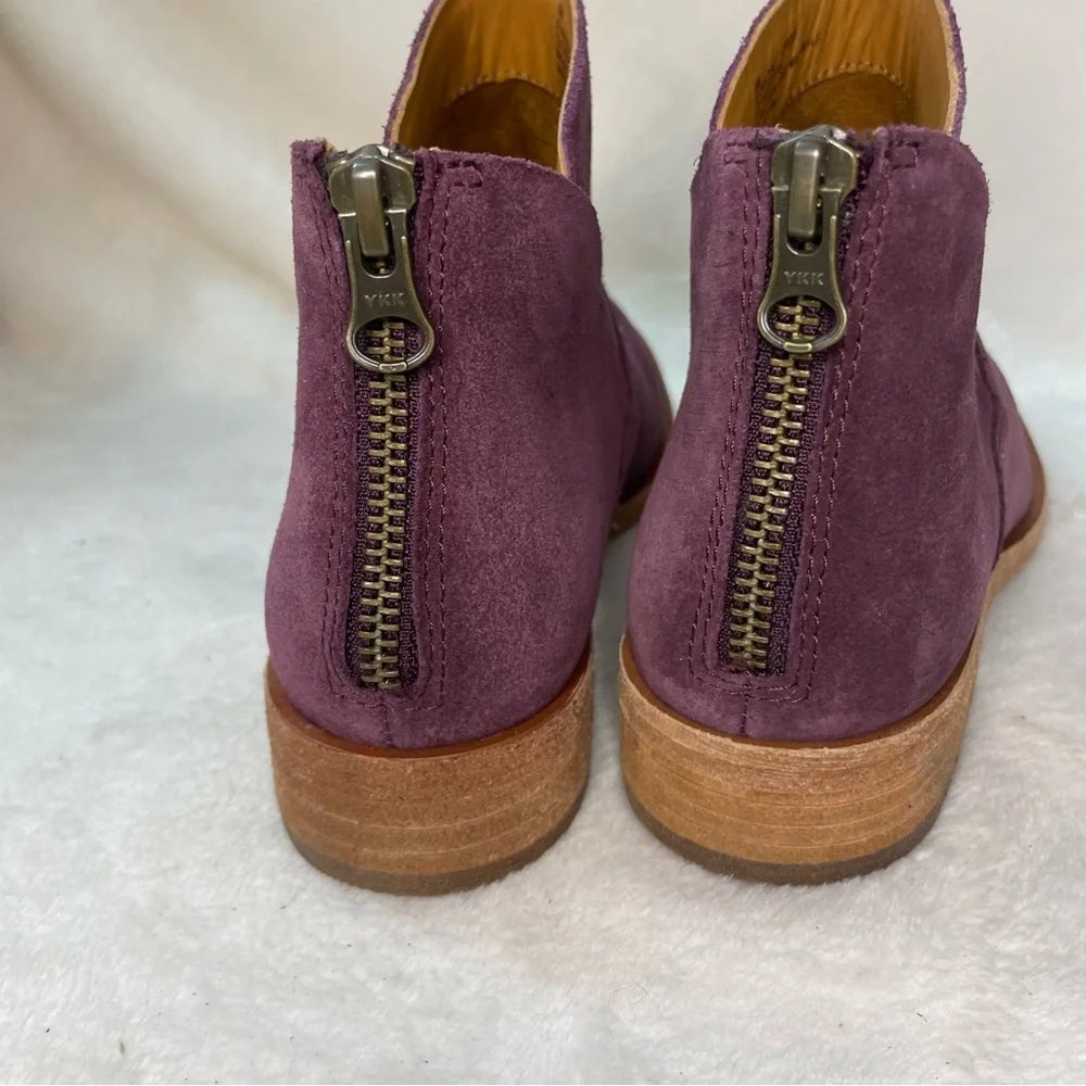 Kork-Ease Ryder Short Ankle Boots Purple‎ leather block heels NWOT B 215